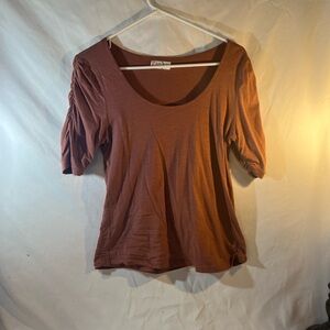 Maurices Women's Short Sleeve Top in Rust